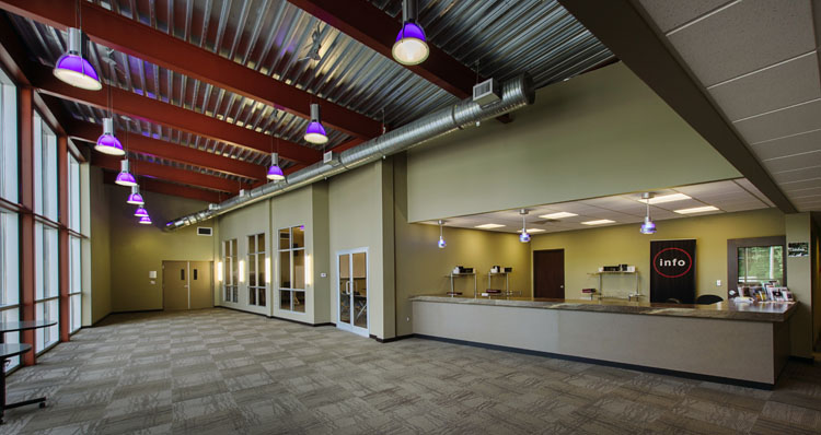 Interior architecture of the Northview Church in Abbotsford